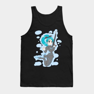 Mermaid with Speargun Tank Top